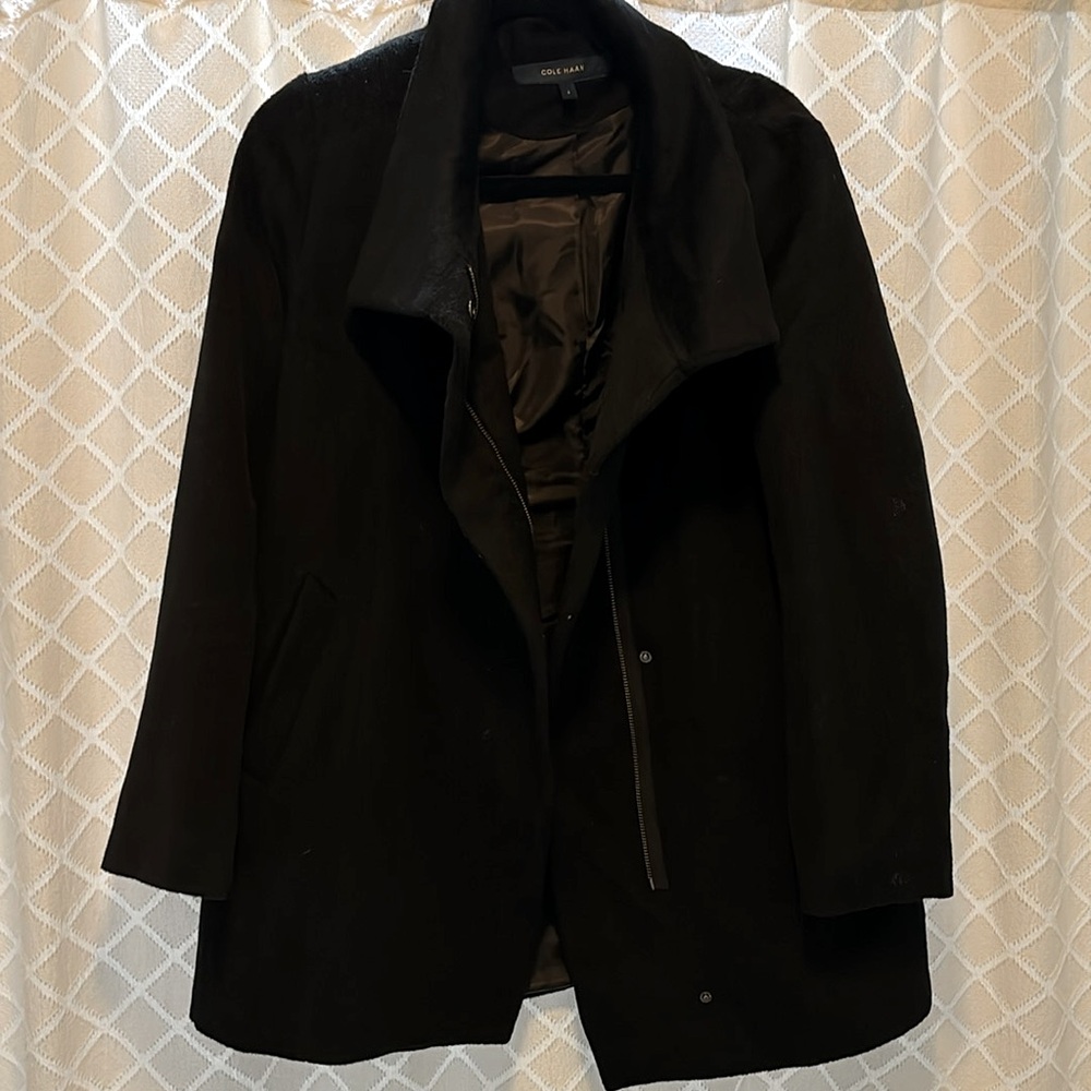 Cole Haan Women’s Wool/Alpaca Blend Coat, Sz 4